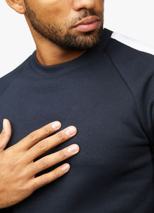 Sweat-shirts à col rond surdimensionnés de luxe pour hommes, de haute qualité, en coton lourd 100% French Terry, broderie de logo personnalisée, vêtements - Product Image 4