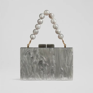 Bolso de Mano Tipo Clutch Hecho a Mano con Resina Personalizada y Pintado a Mano |   Bolso de Fiesta con Diseño de Escultura Elegante para Coleccionistas de Arte, OEM ODM - Product Image 1