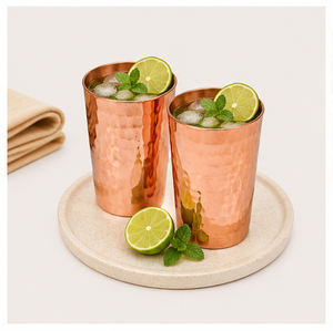 <b>Copper</b> Hand Hammered Shot <b>Cup</b> Set Luxury Barware for Tequila and Fine Spirits Traditional Ayurvedic Eco-Friendly Party Gift - Product Image 5