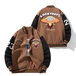 OEM compra a granel personalizada de la escuela secundaria jóvenes Letterman chaquetas al por mayor personalizado bordado equipo universitario chaqueta de béisbol para los hombres - Product Image 3