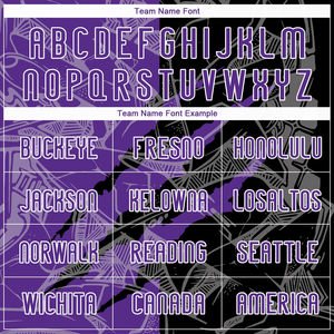 New Design Custom Graffiti Pattern Purple And <b>Black</b> Sublimation Volleyball Uniform Breathable Personalized Team Jersey For Men - Product Image 4