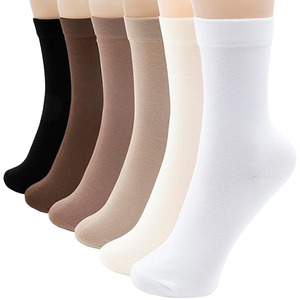 <b>Women</b> Cotton Crew <b>Socks</b> Breathable Soft Daily Wear Stretch Knit Casual Sports Office School Home Comfortable Lightweight OEM ODM - Product Image 2