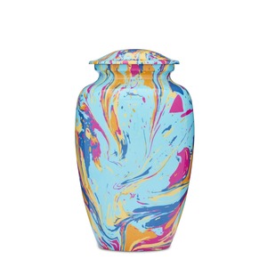 Metal Decorative Covered Urn <b>Vase</b> Home Table Decor Interior Accent - Product Image 5