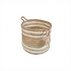 Sacs en jute tissés à la main multicolores attrayants avec poignée, qualité supérieure, collection tendance, sacs fourre-tout écologiques pour un usage quotidien - Product Image 1