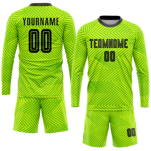 Ensemble de maillot de football vert néon dégradé, tenue de football respirante et légère, vêtements de sport - Product Image 6