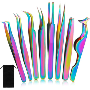 Pinzas para Pestañas de Papel Recubierto Personalizadas, Pinzas de Acero de Alta Calidad para Manicura, Pinzas de Belleza para Arte de Pestañas con Logotipo - Product Image 6