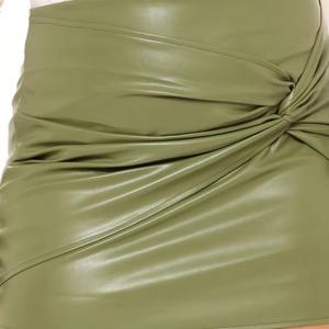 Falda de Cuero de Cintura Alta para Mujer, Estilo Casual Personalizable de Fabricante Profesional - Product Image 6