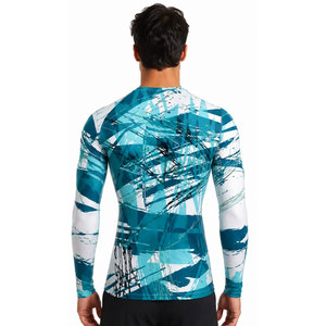 Wholesale Men Custom Long Sleeve Quick Dry Sports Gym Compression <b>Under</b> Base <b>Layer</b> Shirts Tops Running Clothes Jogging Wear - Product Image 5
