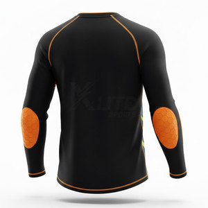เสื้อผู้รักษาประตูฟุตบอลแขนยาวทรงทันสมัย ไซส์ใหญ่ ระบายอากาศได้ดี ซับเหงื่อ 100% โพลีเอสเตอร์ ปรับแต่งได้สำหรับการฝึกซ้อม - Product Image 3