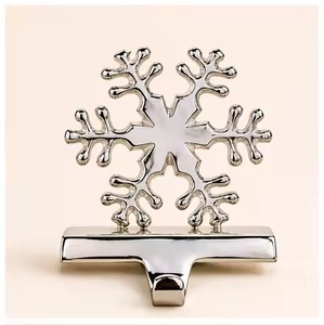 Decorative Holiday <b>Stocking</b> <b>Holder</b> Luxury Metal Ornament for Seasonal Decor - Product Image 4