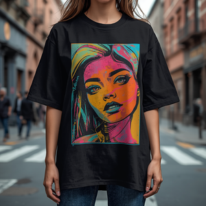 Camiseta Oversize para Mujer, Corte Holgado, Algodón, Estilo Casual, Prenda Urbana Relajada con Personalización OEM ODM - Product Image 4