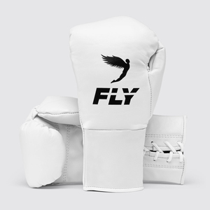 ถุงมือชกมวยรุ่นขายดีที่สุด Fly Super Lace Up สำหรับฝึกซ้อมระดับมืออาชีพ ทำจากหนังวัวแท้ เหมาะสำหรับการฝึกซ้อมและการแข่งขันในยิม - Product Image 1