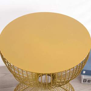 Mesa Auxiliar Tradicional de Metal Revestido de Larga Duración para Oficinas Profesionales, Salones Informales, Áreas de Café, Hostelería Interior - Product Image 4