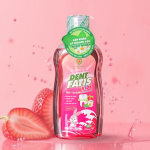น้ำยาบ้วนปากเด็กสมุนไพร DENTFATIS รสสตรอว์เบอร์รี ปลอดภัย อ่อนโยน ปราศจากแอลกอฮอล์ ช่วยให้ลมหายใจหอมสดชื่น ขนาดปกติ รับผลิตแบบ OEM ขายดีที่สุด - Product Image 1