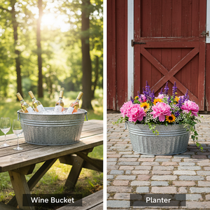 Headway Crafts - Baignoire ronde galvanisée - Product Image 3