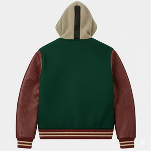 Chaqueta universitaria informal estilo béisbol para hombre, superventas, chaqueta con capucha para invierno, estilo Letterman, con MOQ bajo - Product Image 2