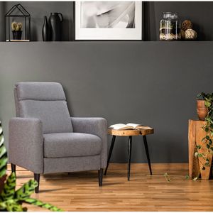 Poltrona Reclinabile Molson in Carbon Black, Elegante Arredamento per Soggiorno - Product Image 1