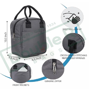 Sac isotherme portable pour aliments, organiseur de repas avec deux poches pour le bureau, l'école, les pique-niques et les voyages en plein air - Product Image 6