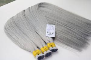 Venta al por mayor de cabello humano virgen vietnamita Remy extensiones de cabello a granel colores marrones 100 gramos por lote - Product Image 4