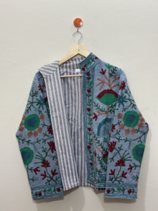 Maaunique Hand Embroidered Floral Cotton Breathable Eco-Friendly Unisex O-Neck Full Sleeve Plus Size Casual Autumn/Winter <b>Coat</b> - Product Image 2
