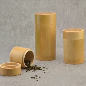 Boîte de tube d'emballage pour thé, prix le plus bas, tubes en bambou naturels, emballage avec couvercle, boîtes en gros, produit au Vietnam - Product Image 6