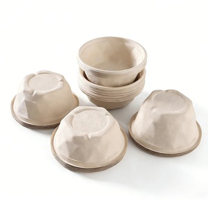 Hot Selling 24oz Eco Friendly Bagasse Diamond Bowl <b>Lid</b> Takeaway Party Biodegradable Salads Snacks Desserts Disposable Bowls - Product Image 1