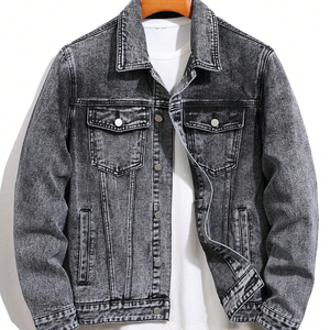 Hot Selling High Street Men's Jean <b>Jacket</b> Quality Cotton Custom Made with Contrasting Colors Best Quality <b>jacket</b> for men - Product Image 1