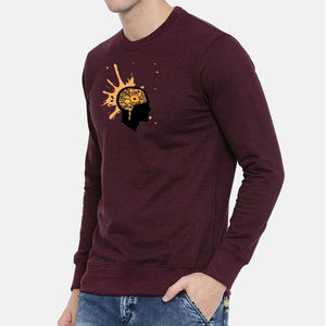 Sudadera de Manga Larga con Cuello Redondo para Hombre, Sudadera Básica de Algodón Mezclado, Oferta 2026, Nueva Llegada, Sudadera Transpirable para Hombre - Product Image 2