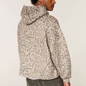 Sudaderas con Capucha para Hombre, Fabricadas a Medida, de Felpa Lavada, Estampado de Leopardo, Productos Casuales a Precio Económico - Product Image 4