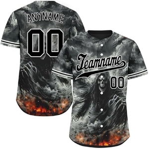 Maillot de baseball personnalisé par sublimation, vêtements de sport à séchage rapide pour les entraînements, les matchs et les compétitions - Product Image 6