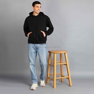 Nardon Apparel Pull à capuche personnalisé coupe régulière 100% coton épais pour hommes hiver délavé au soleil 400gsm blanc lavage à l'acide - Product Image 5