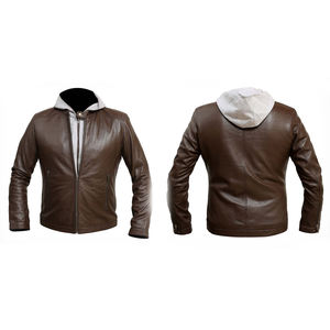 Chaqueta de Cuero Estilo Bomber para Hombre, Hecha a Mano, de Alta Calidad, para Invierno, Cálida, Nueva, Moderna, Personalizada, Color Marrón - Product Image 6