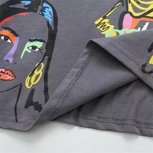 Camiseta Personalizada para Mujer, Diseño OEM, Camiseta con Estampado Gráfico, Camiseta Corta Informal de Algodón para Mujer - Product Image 6