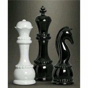 Jeu d'échecs en bois artisanal de style Mid-Century Modern, pièces de luxe minimalistes de style Staunton, jeux de société professionnels - Product Image 6