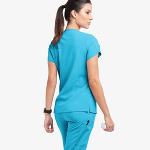 Venta de Fábrica: Blusa Quirúrgica Personalizada a Bajo Precio, Venta al por Mayor, Blusa Quirúrgica para Mujer con Dos Bolsillos, Cómoda, Traje de Enfermería - Product Image 3