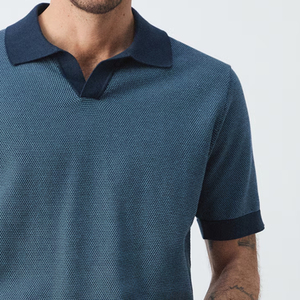 Polo en coton pour homme, col classique plié, design tendance, manches courtes, avec personnalisation du logo / Haute qualité - Product Image 4