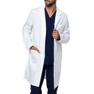 Bata de laboratorio profesional con tela cómoda y diseño limpio para la práctica médica diaria. - Product Image 1