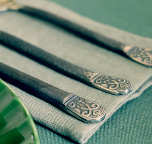 Vente en gros Ensemble de 5 pièces en acier inoxydable royal, ensemble de couverts en métal poli miroir, argenterie, y compris ensemble fourchette cuillère couteau - Product Image 3