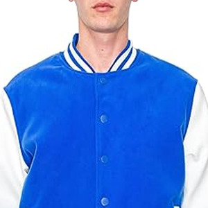 logo Design Varsity <b>Jackets</b> Custom Unisex <b>Baseball</b> <b>Jacket</b> <b>Men</b> Casual Plain Cotton Letterman Winter - Product Image 2