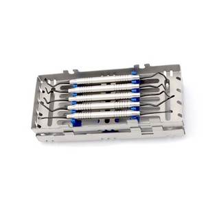 Kit de chirurgie mucogingivale 16 pièces avec cassette, instruments dentaires parodontaux pour traitement des gencives, usage hospitalier et clinique - Product Image 6