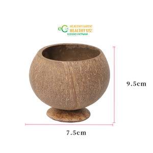Handmade Coconut Shell Cups | Natural Rustic Drinkware for Coffee Juice Tea & Home Use | Eco2go Vietnam - Product Image 6
