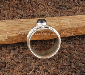 925 Sterling Silver Classic Amethyst <b>Spinner</b> <b>Ring</b> Anxiety Natural Purple Gemstone Fidget Band Meditation Jewelry Wedding Party - Product Image 4