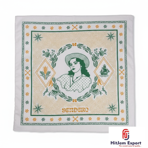 Collection en Gros de Foulards Carrés Imprimés Personnalisés Tendance, Écharpes de Tête, Hijabs et Châles Doux au Toucher Soie - Product Image 1