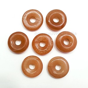 Piedra de luna de durazno natural tallada a mano de 15 mm, gema suelta para fabricación de joyas, precio al por mayor, suministros a granel - Product Image 1