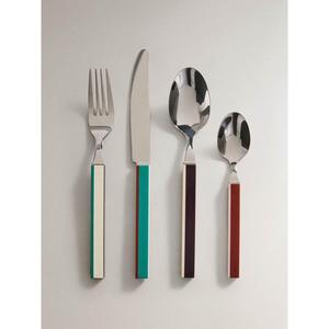 Colorful Resin Handles Metal Flatware <b>Sets</b> Dishwasher Safe American Style Cutlery <b>Set</b> For Hotel Event Supplies Tableware - Product Image 3