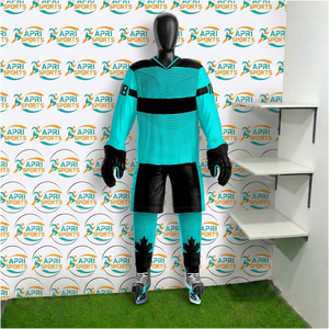 Nouveaux ensembles d'uniformes de hockey sur glace très demandés, 100 % polyester, logo personnalisé, écologiques, séchage rapide, respirants, service OEM, couleur personnalisée - Product Image 2