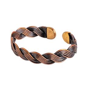 Rose <b>Gold</b> Plated Copper Alloy <b>Bangle</b> Bracelet Classic Unisex Jewelry <b>Solid</b> Band Wristwear GemsLover copper jewelry healing - Product Image 3