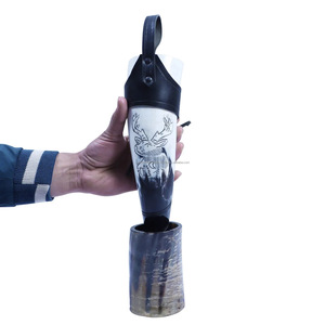 Cuerno Vikingo para Beber, Decoración para el Hogar con Estilo Náutico Animal, para Cerveza de Uva y Agua, de la India - Product Image 2