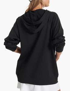Sudadera con capucha lisa 2026 para mujer, informal, de manga larga, holgada, tipo jersey, oversize, de color liso, servicio ODM, de secado rápido - Product Image 4
