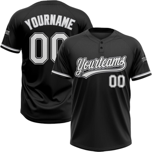 Camiseta de Softbol Premium Personalizada, 100% Poliéster, Impresión por Sublimación, Cierre de Dos Botones en la Parte Delantera, Manga Corta, Transpirable, Tallas Grandes - Product Image 1